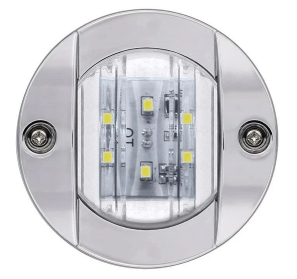 Luz de Cortesia Redonda Branca 6 Leds 12V - Cód. RM303