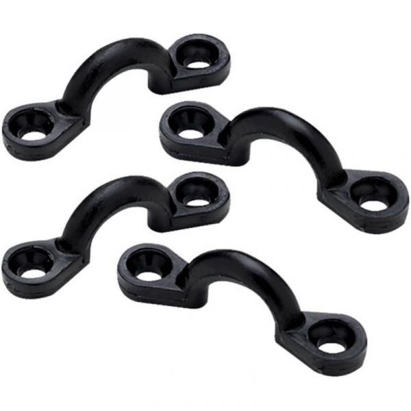 Alça Passa Cabo P/ Convés Nylon Suporte Defensa - Kit Com 4 Preto - Cód. RM292